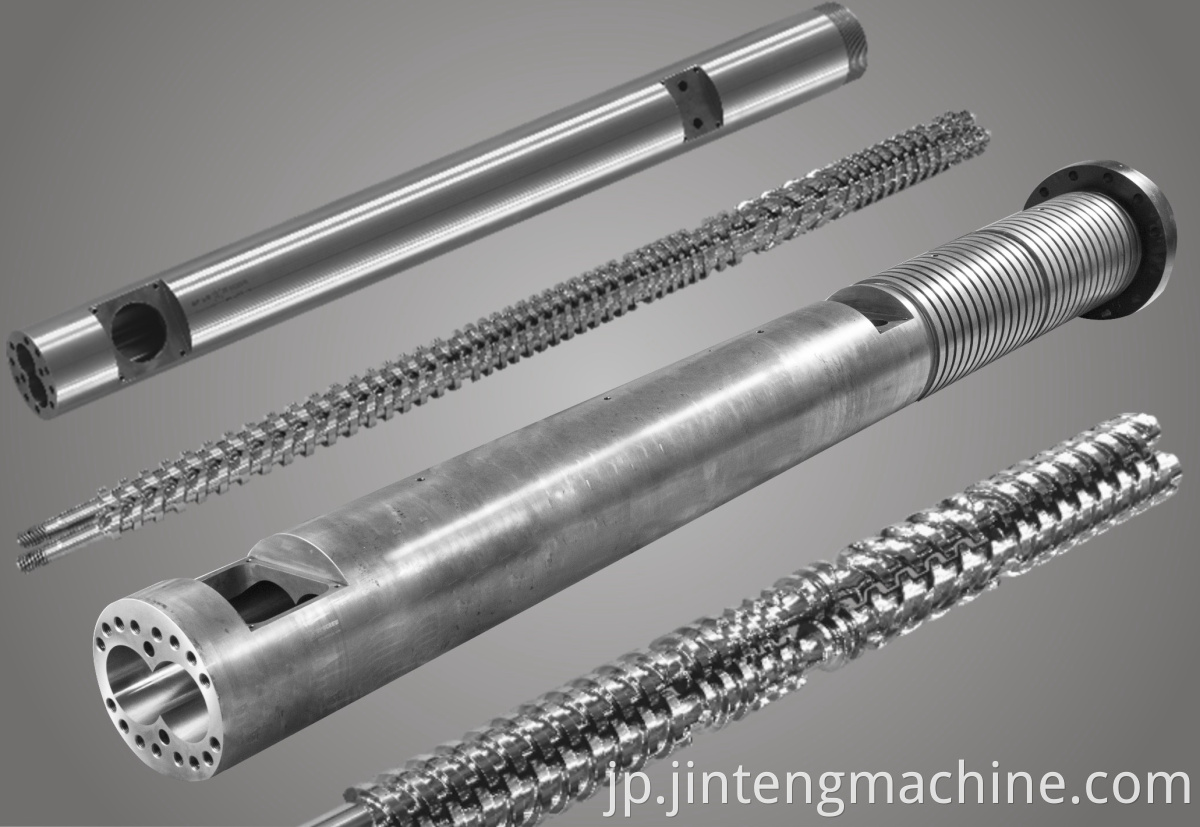 parallel twin screw barrel for pvc profile pipe